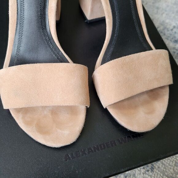 Alexander Wang Abby Suede Tilt-Heel City Sandal 36 - Picture 4 of 12